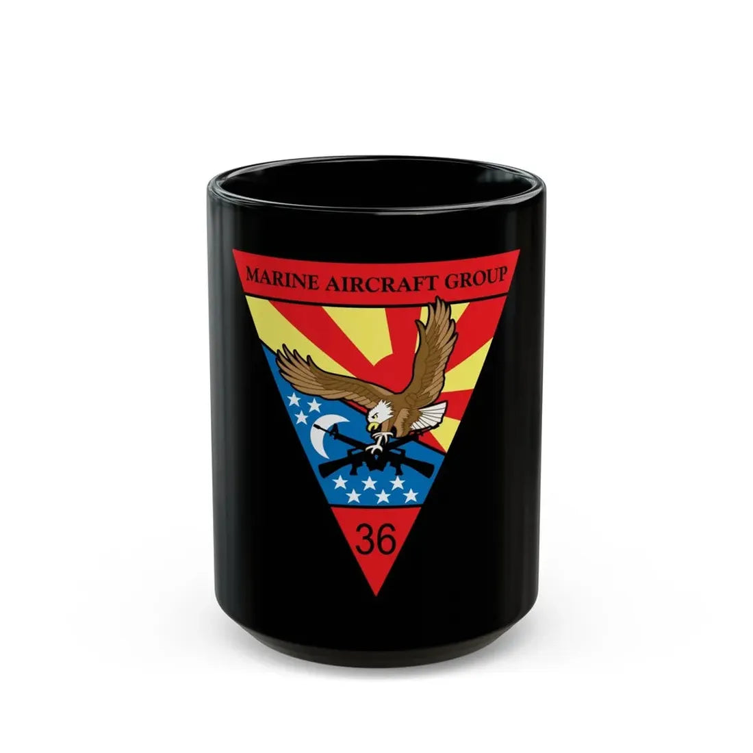 Marine Aircraft Group 36 (USMC) Black Coffee Mug 15oz - Go Mug Yourself
