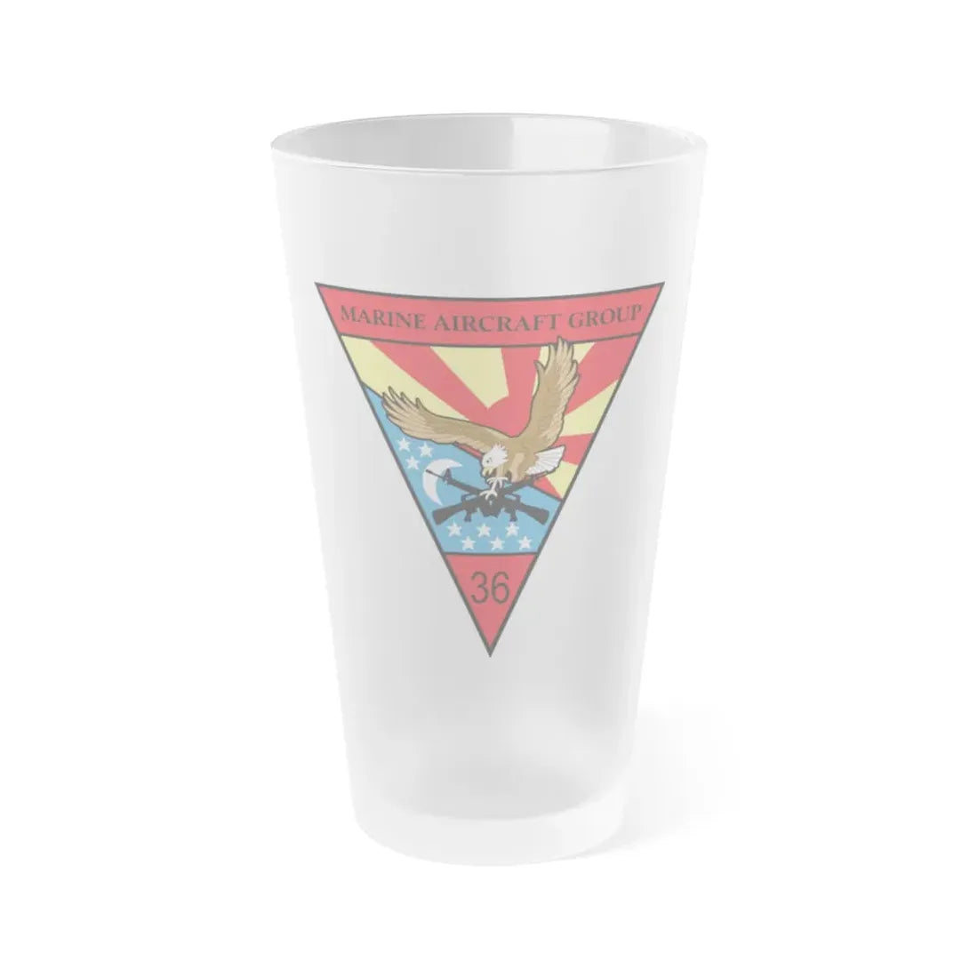 Marine Aircraft Group 36 (USMC) Frosted Pint Glass 16oz Default Title - Go Mug Yourself