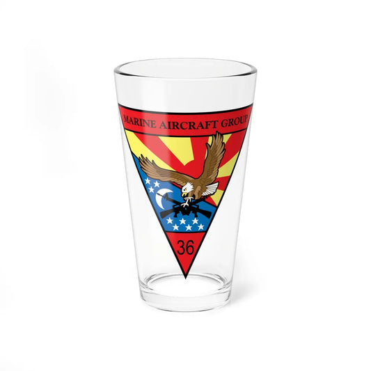 Marine Aircraft Group 36 (USMC) Pint Glass 16oz-16oz-Go Mug Yourself