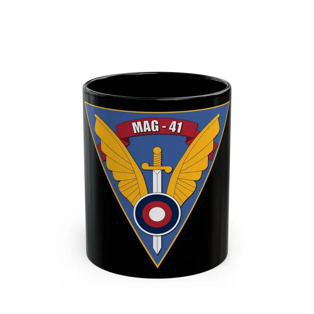 Marine Aircraft Group 41 (USMC) Black Coffee Mug 11oz - Go Mug Yourself