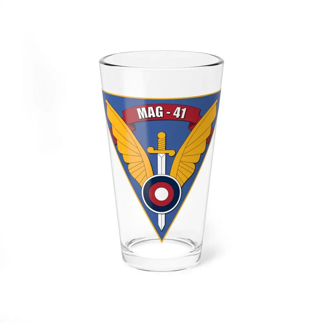 Marine Aircraft Group 41 (USMC) Pint Glass 16oz 16oz - Go Mug Yourself