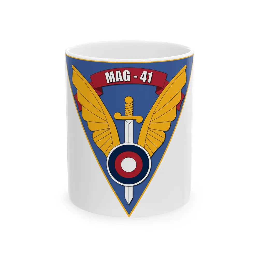 Marine Aircraft Group 41 (USMC) White Coffee Mug-11oz-Go Mug Yourself