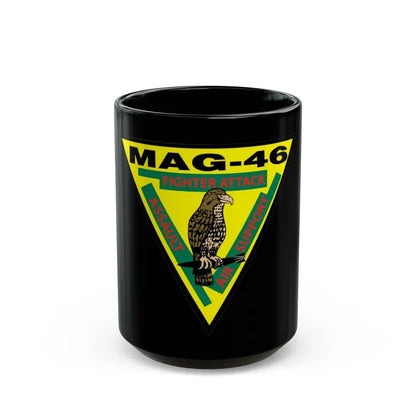 Marine Aircraft Group 46 (USMC) Black Coffee Mug 15oz - Go Mug Yourself