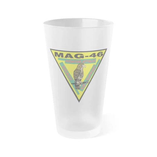 Marine Aircraft Group 46 (USMC) Frosted Pint Glass 16oz Default Title - Go Mug Yourself