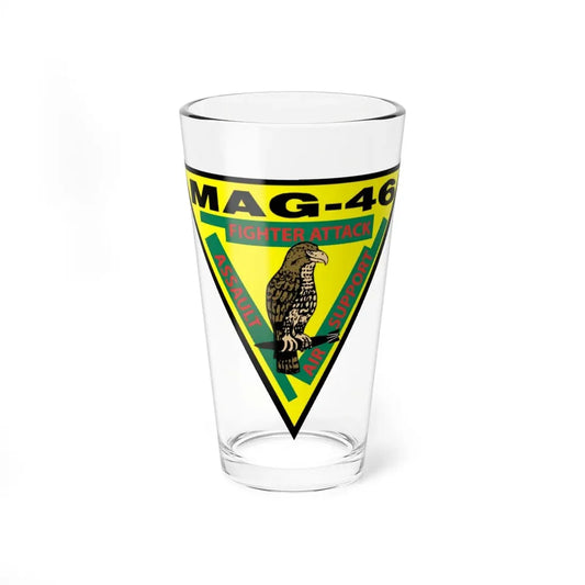 Marine Aircraft Group 46 (USMC) Pint Glass 16oz 16oz - Go Mug Yourself