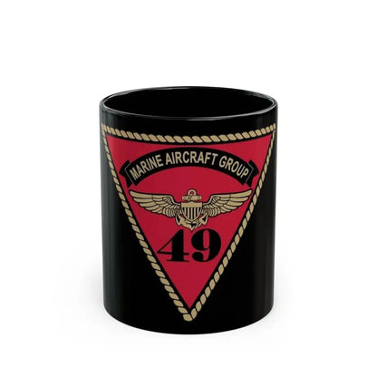 Marine Aircraft Group 49 (USMC) Black Coffee Mug 11oz - Go Mug Yourself