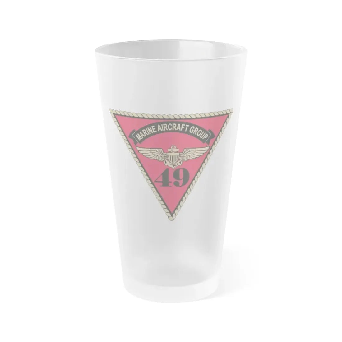 Marine Aircraft Group 49 (USMC) Frosted Pint Glass 16oz Default Title - Go Mug Yourself
