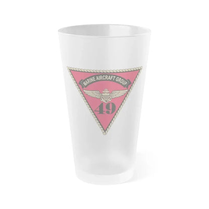 Marine Aircraft Group 49 (USMC) Frosted Pint Glass 16oz Default Title - Go Mug Yourself