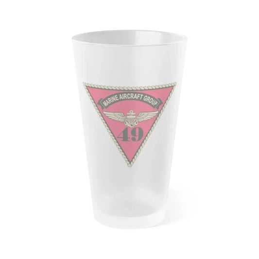 Marine Aircraft Group 49 (USMC) Frosted Pint Glass 16oz Default Title - Go Mug Yourself