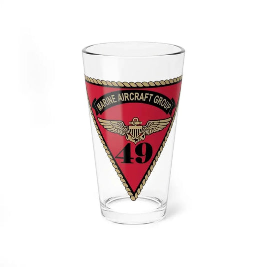 Marine Aircraft Group 49 (USMC) Pint Glass 16oz 16oz - Go Mug Yourself