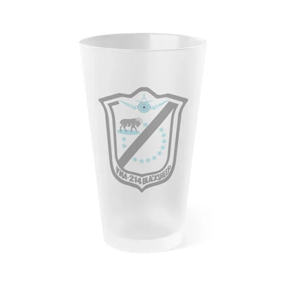 Marine Attack Squadron 214 VMA 214 (USMC) Frosted Pint Glass 16oz Default Title - Go Mug Yourself
