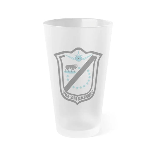 Marine Attack Squadron 214 VMA 214 (USMC) Frosted Pint Glass 16oz Default Title - Go Mug Yourself