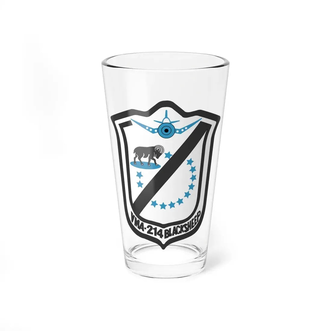 Marine Attack Squadron 214 VMA 214 (USMC) Pint Glass 16oz 16oz - Go Mug Yourself