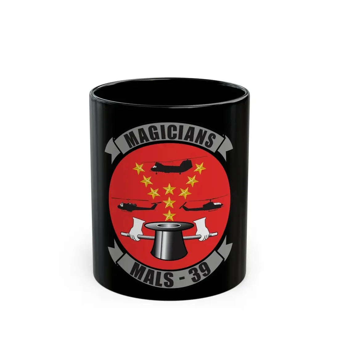 Marine Aviation Logistics Squadron 39 (USMC) Black Coffee Mug 11oz - Go Mug Yourself