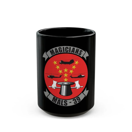 Marine Aviation Logistics Squadron 39 (USMC) Black Coffee Mug 15oz - Go Mug Yourself