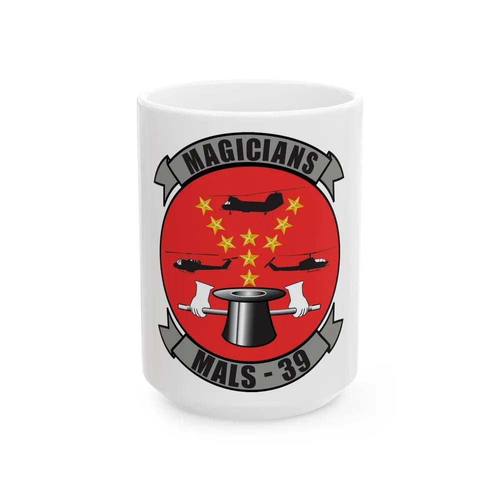 Marine Aviation Logistics Squadron 39 (USMC) White Coffee Mug-15oz-Go Mug Yourself