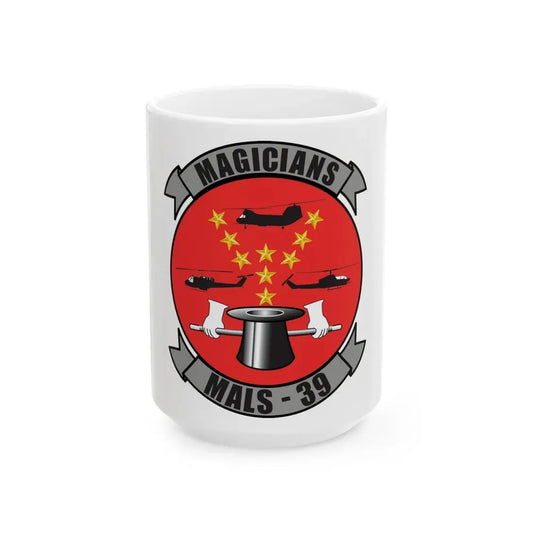 Marine Aviation Logistics Squadron 39 (USMC) White Coffee Mug 15oz - Go Mug Yourself