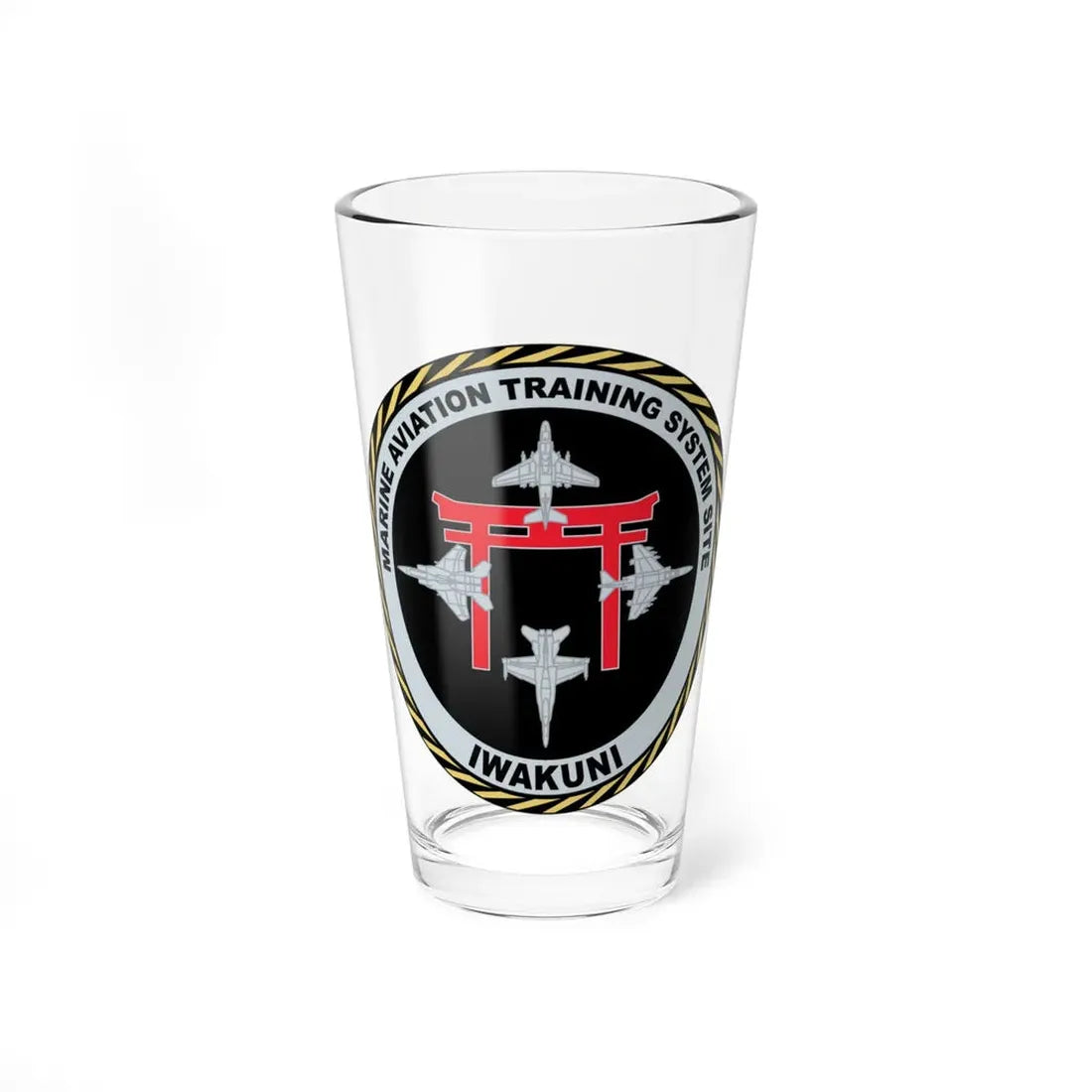 Marine Aviation Training System Site Iwakuni (USMC) Pint Glass 16oz 16oz - Go Mug Yourself