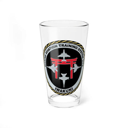 Marine Aviation Training System Site Iwakuni (USMC) Pint Glass 16oz 16oz - Go Mug Yourself