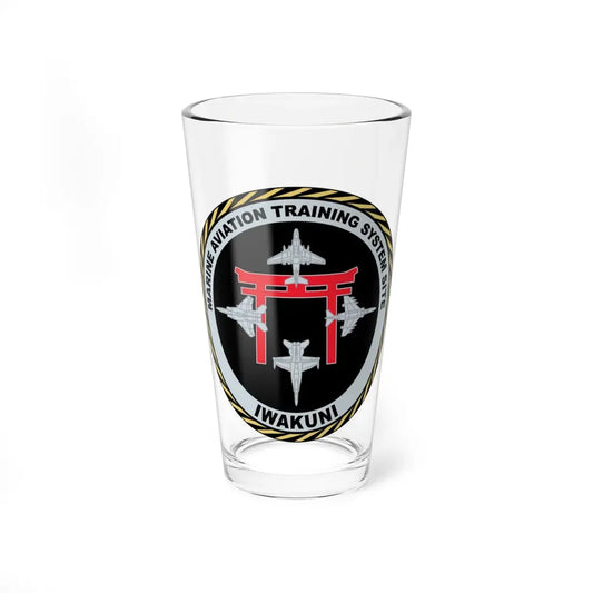 Marine Aviation Training System Site Iwakuni (USMC) Pint Glass 16oz 16oz - Go Mug Yourself