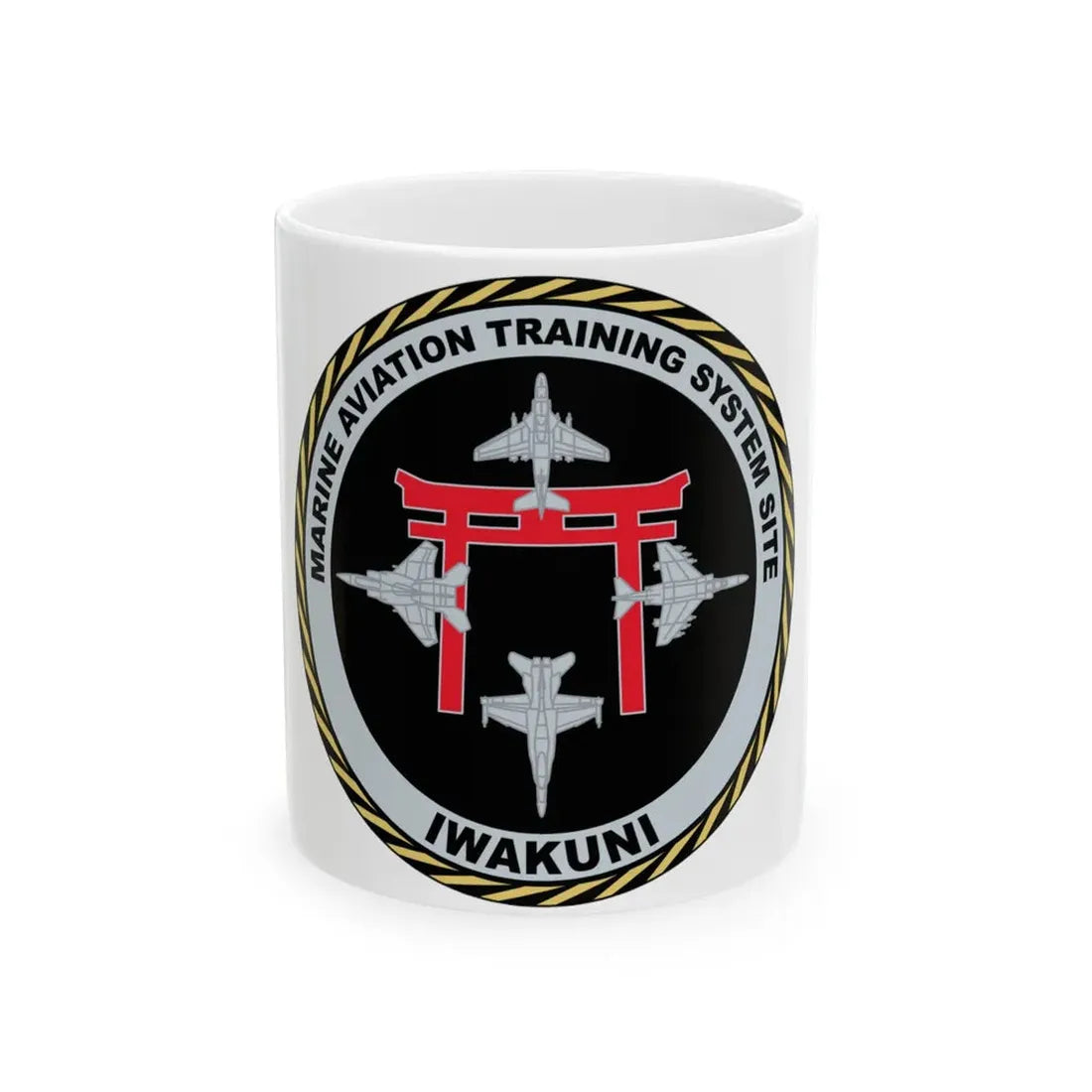 Marine Aviation Training System Site Iwakuni (USMC) White Coffee Mug 11oz - Go Mug Yourself