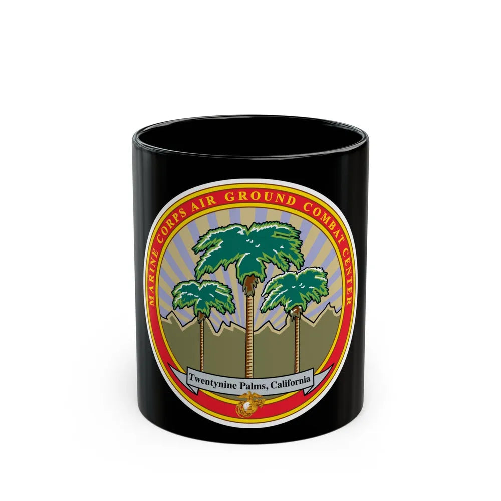 Marine Corps Air Ground Combat Center 29 Palms (USMC) Black Coffee Mug-11oz-Go Mug Yourself