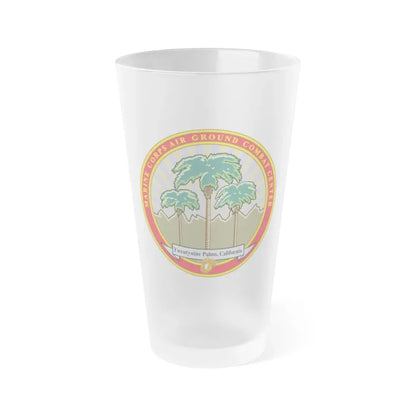 Marine Corps Air Ground Combat Center 29 Palms (USMC) Frosted Pint Glass 16oz Default Title - Go Mug Yourself