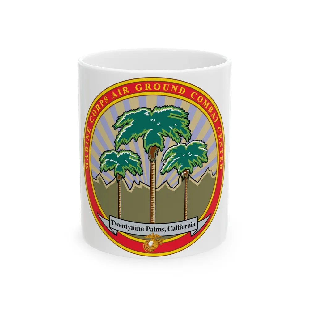 Marine Corps Air Ground Combat Center 29 Palms (USMC) White Coffee Mug-11oz-Go Mug Yourself