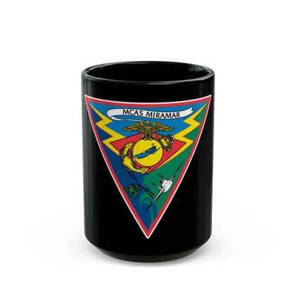 Marine Corps Air Station Miramar (USMC) Black Coffee Mug 15oz - Go Mug Yourself