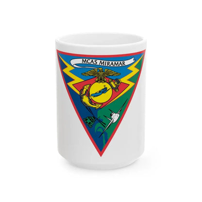 Marine Corps Air Station Miramar (USMC) White Coffee Mug 15oz - Go Mug Yourself