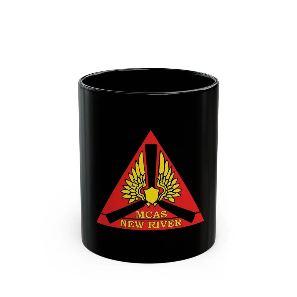 Marine Corps Air Station New River (USMC) Black Coffee Mug-11oz-Go Mug Yourself