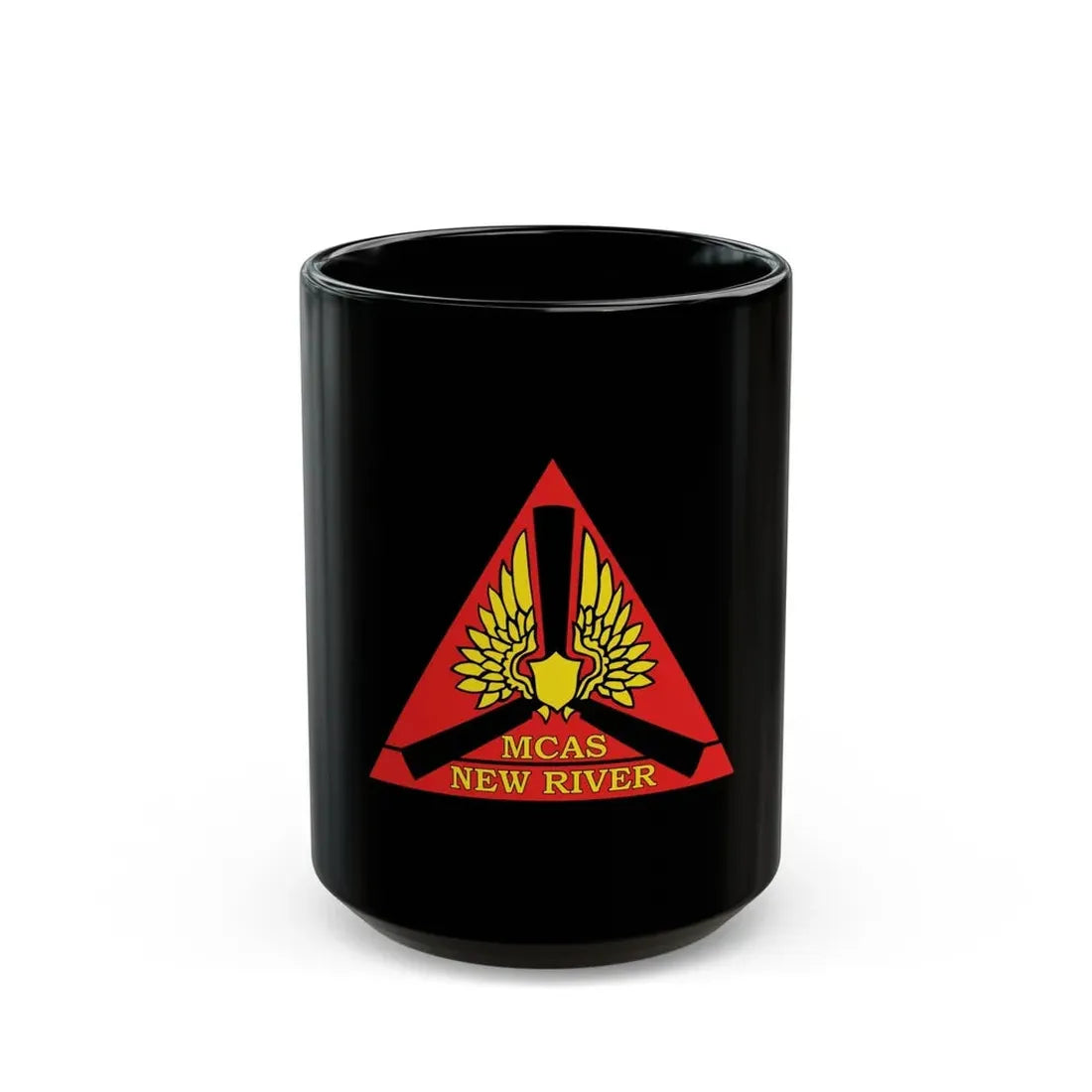 Marine Corps Air Station New River (USMC) Black Coffee Mug 15oz - Go Mug Yourself