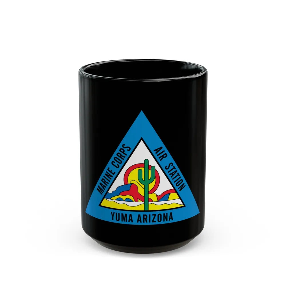 Marine Corps Air Station Yuma (USMC) Black Coffee Mug-15oz-Go Mug Yourself