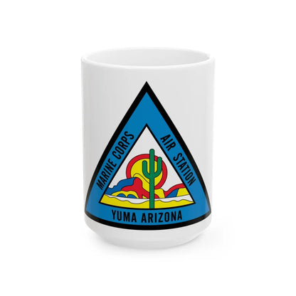 Marine Corps Air Station Yuma (USMC) White Coffee Mug-15oz-Go Mug Yourself