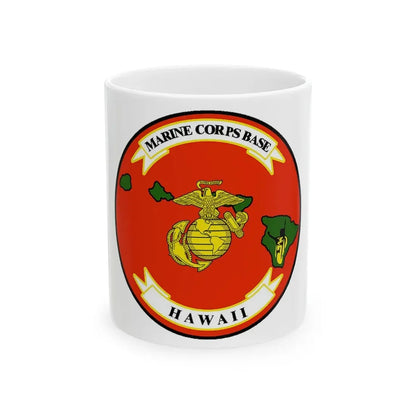 Marine Corps Base Hawaii (USMC) White Coffee Mug 11oz - Go Mug Yourself
