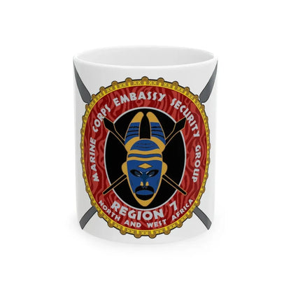 Marine Corps Embassy Security Group Reg 7 (USMC) White Coffee Mug 11oz - Go Mug Yourself