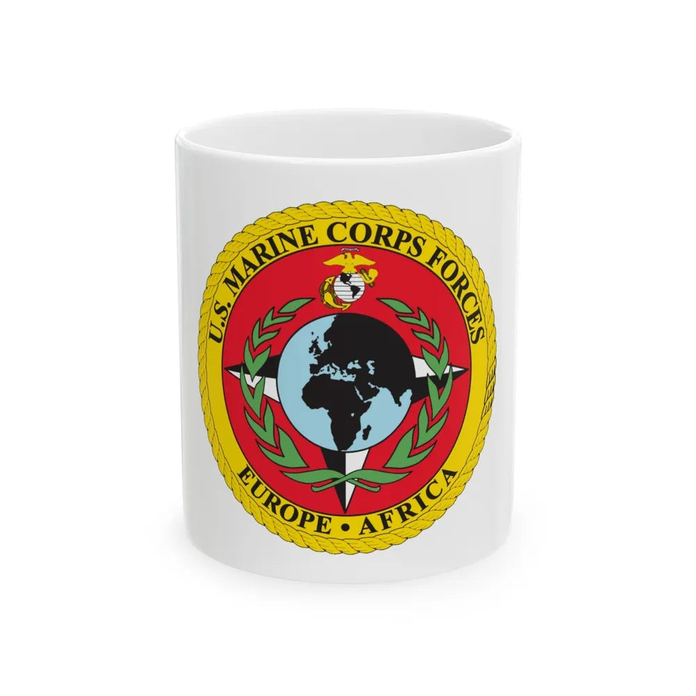 Marine Corps Forces Europe Africa (USMC) White Coffee Mug-11oz-Go Mug Yourself