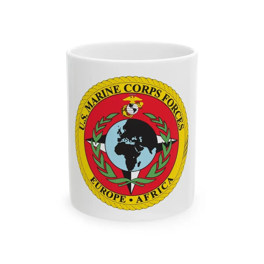 Marine Corps Forces Europe   Africa (USMC) White Coffee Mug 11oz - Go Mug Yourself
