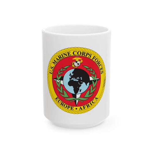 Marine Corps Forces Europe Africa (USMC) White Coffee Mug-15oz-Go Mug Yourself