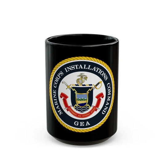 Marine Corps Installations Command Government and External Affairs (USMC) Black Coffee Mug 15oz - Go Mug Yourself