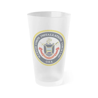 Marine Corps Installations Command Government and External Affairs (USMC) Frosted Pint Glass 16oz Default Title - Go Mug Yourself
