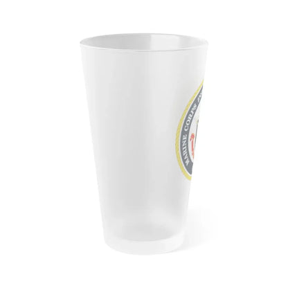 Marine Corps Installations Command Government and External Affairs (USMC) Frosted Pint Glass 16oz - Go Mug Yourself