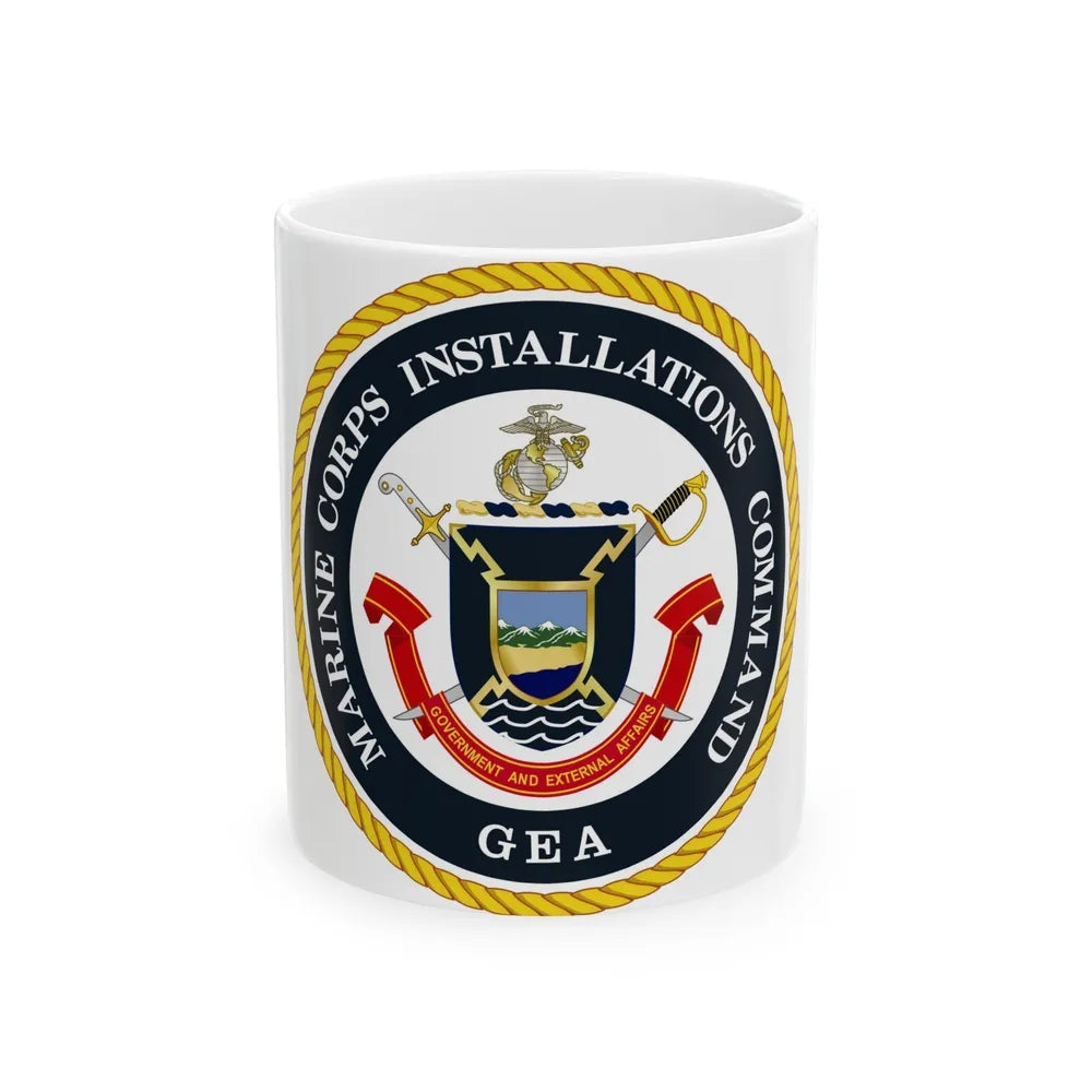 Marine Corps Installations Command Government and External Affairs (USMC) White Coffee Mug-11oz-Go Mug Yourself