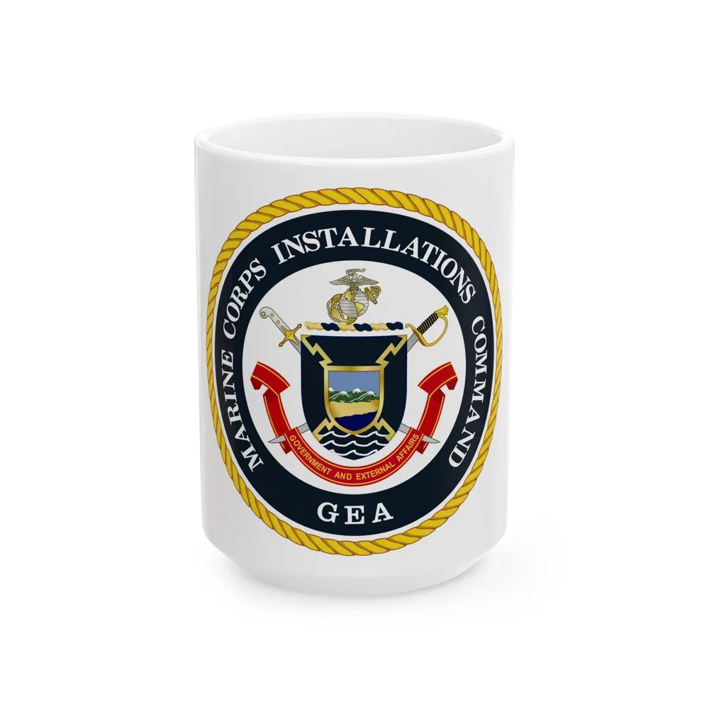 Marine Corps Installations Command Government and External Affairs (USMC) White Coffee Mug-15oz-Go Mug Yourself