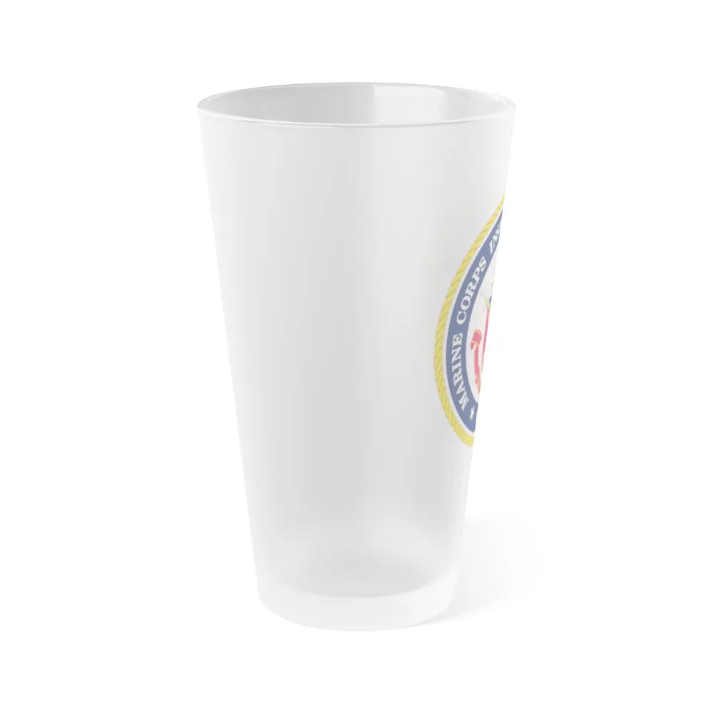 Marine Corps Installations Command National Capital Region (USMC) Frosted Pint Glass 16oz-Go Mug Yourself