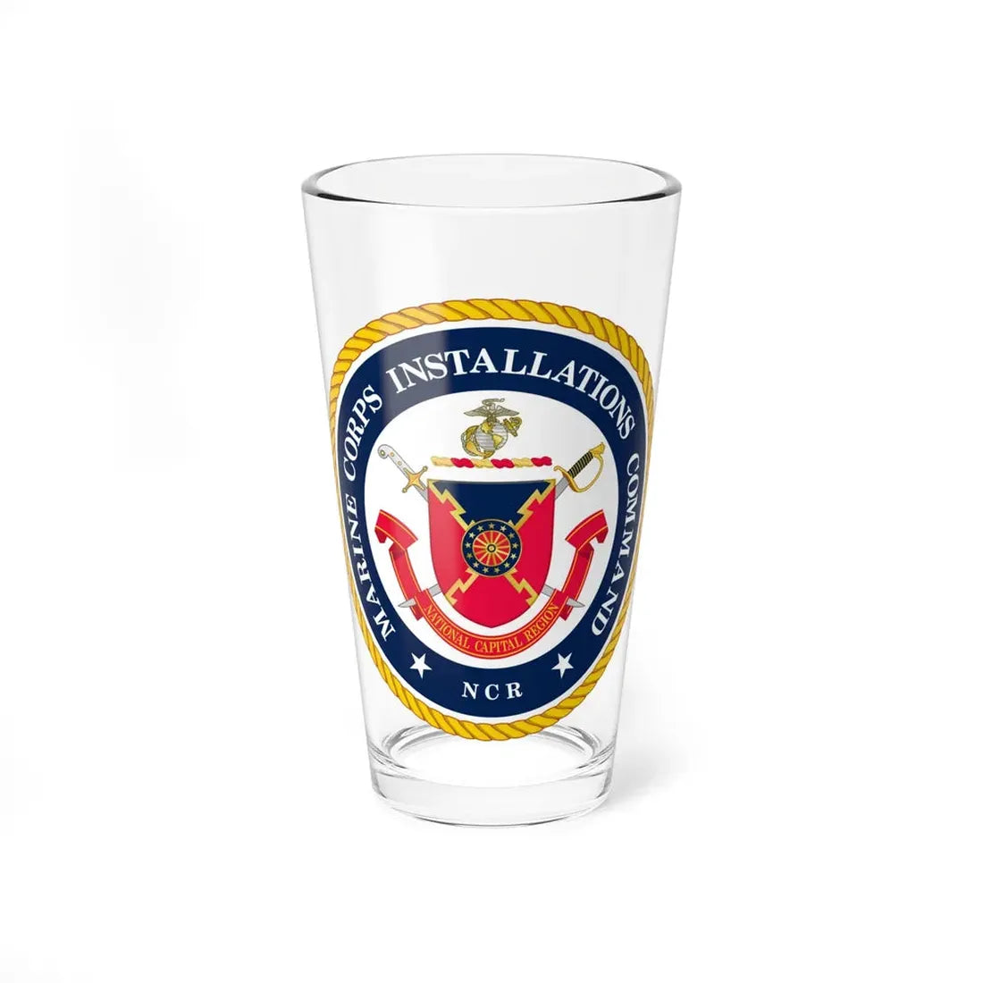 Marine Corps Installations Command National Capital Region (USMC) Pint Glass 16oz 16oz - Go Mug Yourself