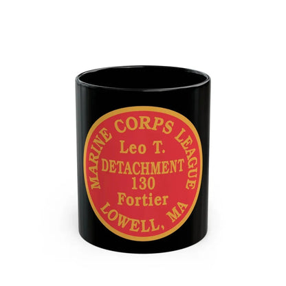 Marine Corps League Lowell MA (USMC) Black Coffee Mug 11oz - Go Mug Yourself