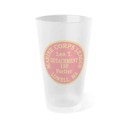 Marine Corps League Lowell MA (USMC) Frosted Pint Glass 16oz Default Title - Go Mug Yourself