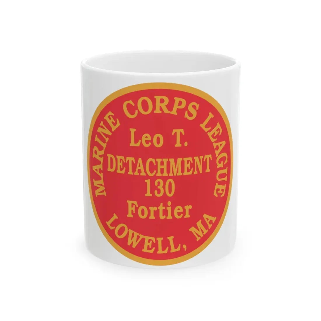 Marine Corps League Lowell MA (USMC) White Coffee Mug 11oz - Go Mug Yourself