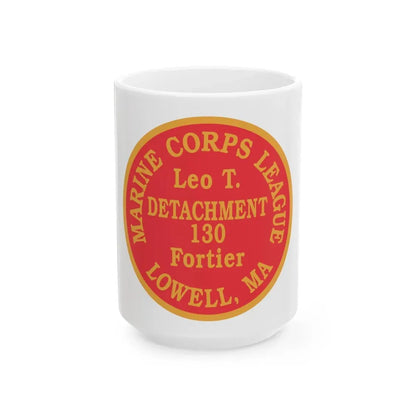 Marine Corps League Lowell MA (USMC) White Coffee Mug 15oz - Go Mug Yourself
